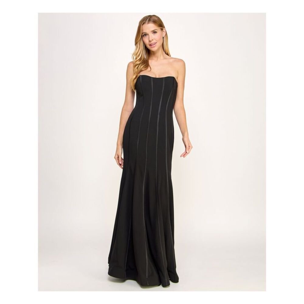 SPEECHLESS Womens Dress Black Lined Sleeveless Corset-inspired Design Juniors 5